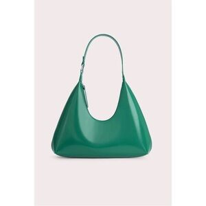 By Far Amber Large Shoulder Bag – Green Leather